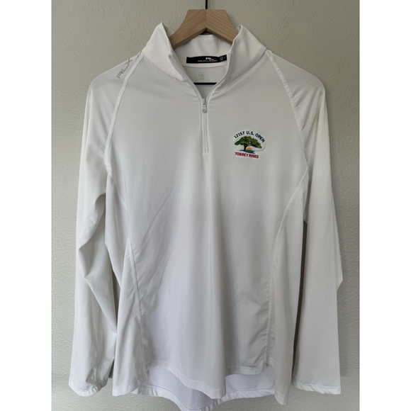 RLX Ralph Lauren US Open Torrey Pines Unisex LG Long Sleeve 1/4 Zip - Picture 1 of 5